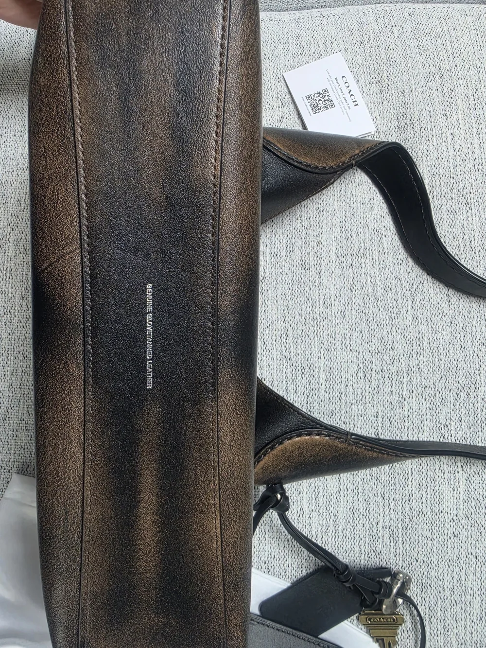 Coach Black Leather Shoulder Bag